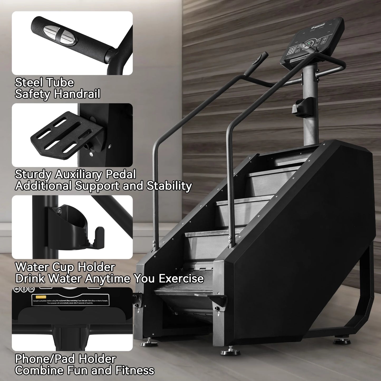 Stair Climber Commercial Grade Stair Stepper Machine for Cardio and Lower Body Workouts