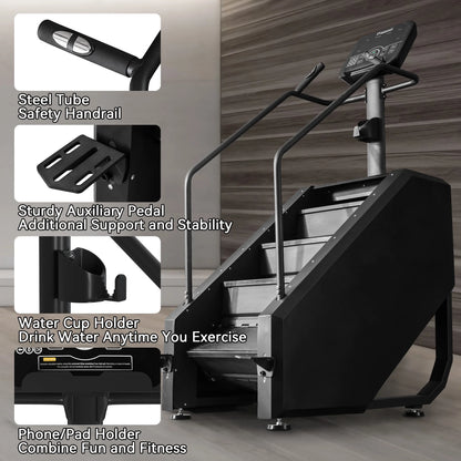Stair Climber Commercial Grade Stair Stepper Machine for Cardio and Lower Body Workouts
