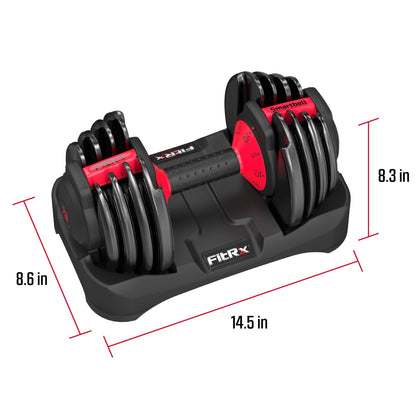 Adjustable Dumbbells 2-Pack, 25Lb Smartbell Dumbbell Set with 9-In-1 Quick-Select Weights, 2.5Lb Increments for Home Gym