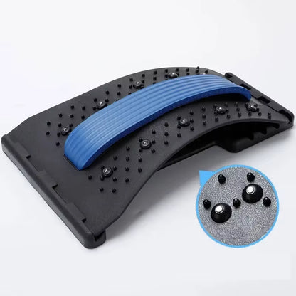 Multi-Level Back & Neck Stretcher - Adjustable Lumbar Support for Deep Stretch, Yoga-Like Flexibility