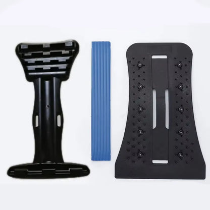 Multi-Level Back & Neck Stretcher - Adjustable Lumbar Support for Deep Stretch, Yoga-Like Flexibility