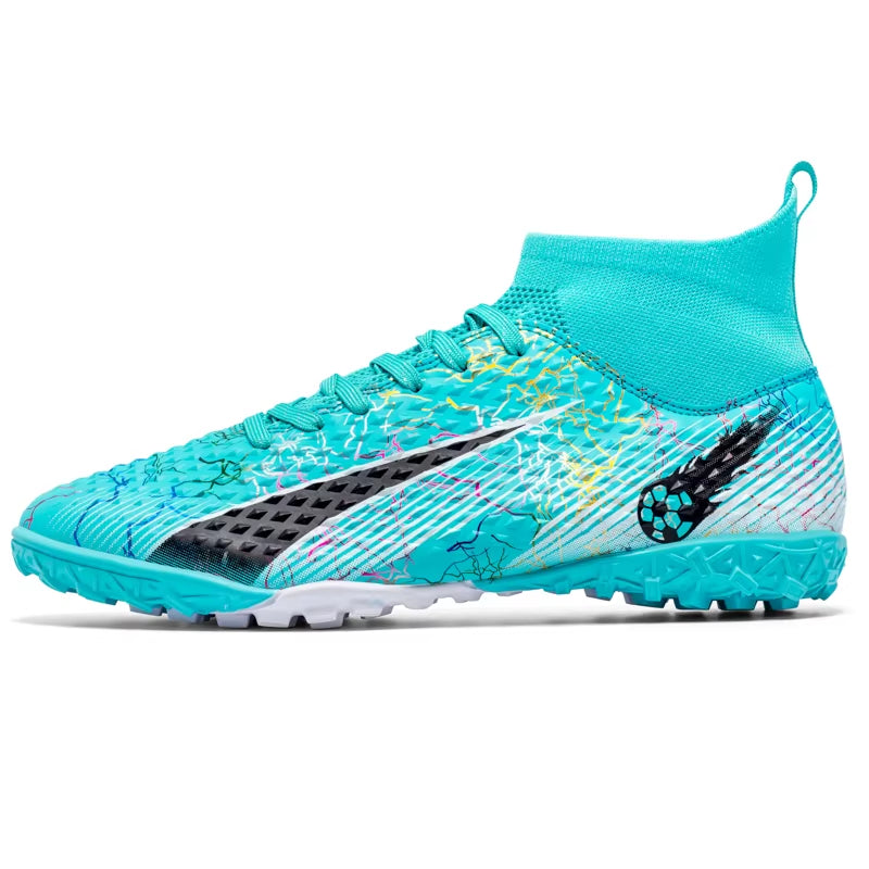 Men FG/TF Football Boots Futsal Professional Unisex Anti-Slip Kids Soccer Shoes Grass Training Outdoor Football Shoes Sneakers